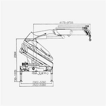 10 تن 4 × 2 کامیون سوار کامیون جرثقیل با کامینز 8.3L موتور LHD یا RHD